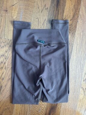 Five Kids Brown Performance High-Waist Leggings